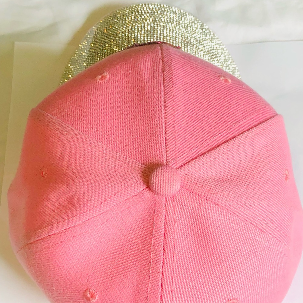 Pink Rhinestone Embellished Cap - Picture 3 of 11